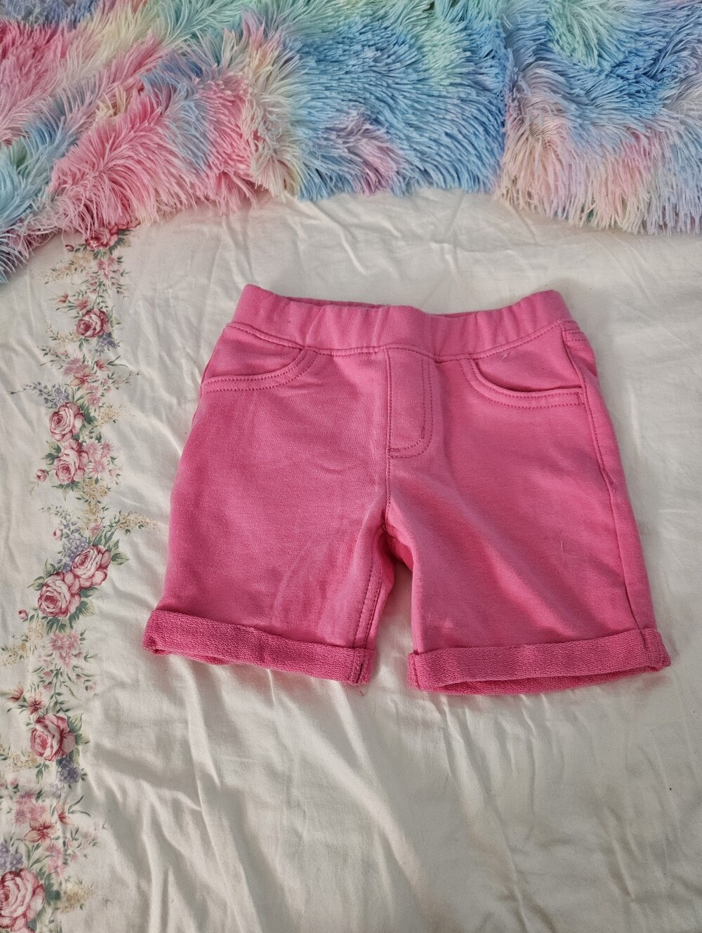 Jumping Beans Child's Hot Pink Cuffed Shorts